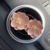 ⁦2 Pcs Pink Auto Air Conditioner Freshener Vent Solid Car Perfume Clip Flower Decor Air Fragrance Smell Diffuser Accessories⁩ - الصورة ⁦4⁩