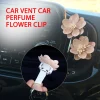 ⁦2 Pcs Pink Auto Air Conditioner Freshener Vent Solid Car Perfume Clip Flower Decor Air Fragrance Smell Diffuser Accessories⁩ - الصورة ⁦3⁩