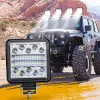 ⁦Led Work Light Bar 102W 34 barra Square Round Spotlight DRL Car Light For 4x4 led bar offroad SUV ATV Truck Excavator Strobe 12V⁩ - الصورة ⁦5⁩