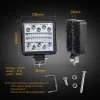 ⁦Led Work Light Bar 102W 34 barra Square Round Spotlight DRL Car Light For 4x4 led bar offroad SUV ATV Truck Excavator Strobe 12V⁩ - الصورة ⁦3⁩