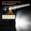 ⁦Led Work Light Bar 7" 13" 20" Inch Ultra Slim Barra Led Bar 12V Flood Single Row 4x4 Fog For Car Truck ATV Jeep Off Road Lamps⁩ - الصورة ⁦4⁩