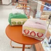 ⁦Strawberry Dessert Tissue Box Sweet Color Pink Durable Home Car Hotel Sofa Paper Tissue Holder Napkin Case Pouch Girl's Gift⁩ - الصورة ⁦4⁩