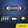 ⁦XINFOK 12V 24V LED Auto Offroad Spot Flood Combo Work Light for Truck Car SUV 4WD 4x4 Faros ATV Barra Headlights LED Light Bar⁩ - الصورة ⁦3⁩