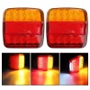 ⁦12V Taillight Turn Signal Indicator 26 LEDTail Light Car Number Plate Light Rear Reverse Brake Stop Lamp Trailer Truck Caravan⁩ - الصورة ⁦3⁩