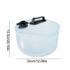 ⁦Collapsible Water Bucket Large 10L-13L Portable Water Tank Reinforced Handles Non-slip Camping Water Storage Carrier With Spigot⁩ - الصورة ⁦6⁩