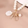 ⁦Fashion Pearl Key Chain Car Keychain Pendant Shell Heart Lettering Metal Charm Women's Handbag Accessories Jewelry Girl's Gifts⁩ - الصورة ⁦5⁩