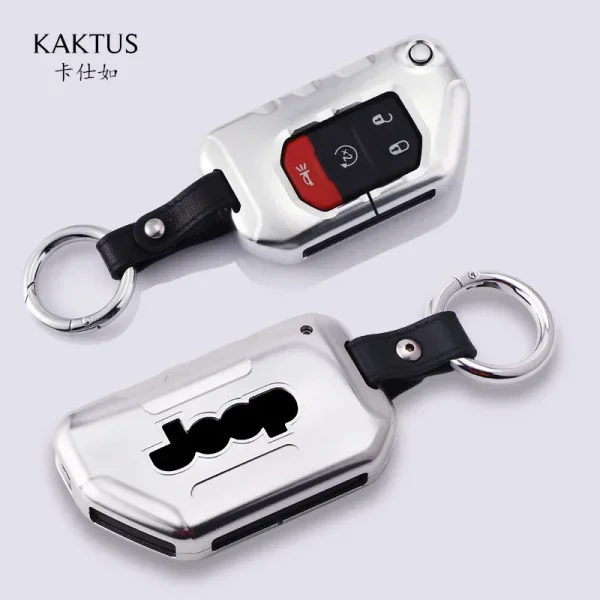 2024 Aluminum Allo Luxury Car Key Bag Cover Key Purse Keychain for Jeep's 2018 Car Accessories Case for Men and Women