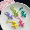 ⁦Mini Candy Colors Fashion Keychain Y2K Colorful Balloon Dog Keychains for Women Bag Pendant Jewelry Trinket Girl's Car Key Ring⁩ - الصورة ⁦3⁩