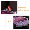 ⁦Winter Warm Plush Car Seat Cover Velvet Lace Seat Cushion Pad Auto Chair Car Seat Protector For Lady Girl Women⁩ - الصورة ⁦5⁩