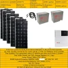 ⁦Solar Panel Kit Complete 3000W 110v 220V Battery Charger MPPT Hybrid Inverter Car Camping Caravan Boat Light Off Grid System RV⁩ - الصورة ⁦2⁩