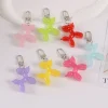 ⁦Fashion Keychain Punk Jelly Balloon Dog Keychains for Women Bag Pendant Jewelry Trinket Girl's Car Key Ring Key Chain⁩ - الصورة ⁦3⁩