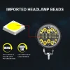 ⁦4" 102W Car LED Bar Work Light Spot Flood Fog Headlights For Truck Boat ATV Jeep Tractor OffRoad 4x4 Barra Suv Driving Auto⁩ - الصورة ⁦2⁩