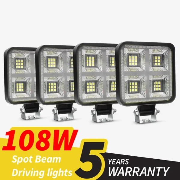 LED Bar Work Light SMD Auxiliary Spotlight for Jeep Motorcycle Truck Car SUV ATV Barra LED Headlights 4X4 Off Road 12V 24V Barra