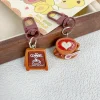 ⁦Cute Coffee Shop Accessories Key Chain Sweet Girls Bag Pendant Trinket INS Girl's Car Key Chain⁩ - الصورة ⁦2⁩