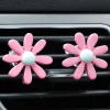 ⁦Cute Flower Air Outlet Decoration Air Perfume Vent Clip Interior Plastic Mini Flower Aromatherapy Cute Creative Car Accessories⁩ - الصورة ⁦5⁩