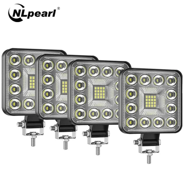 NLpeal 96W LED light Bar Spotlight 12V 24V Car Work Light For Jeep Truck Boat Tractor ATV Offroad 4X4 Barra Mini LED Headlight