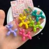 ⁦Mini Candy Colors Fashion Keychain Y2K Colorful Balloon Dog Keychains for Women Bag Pendant Jewelry Trinket Girl's Car Key Ring⁩ - الصورة ⁦5⁩