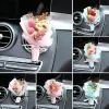 ⁦Car Air Outlet Perfume Decoration Immortal Dried Bouquet Small Fresh Air Conditioning Mouth Gypsophila paniculata Fragrance Clip⁩ - الصورة ⁦5⁩