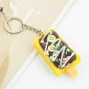 ⁦1PC PVC Mini Ice Cream Keychain Sweet Food Model Photography Props Men's Car Keychain Backpack Accessories Girl's Gift⁩ - الصورة ⁦6⁩