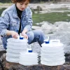 ⁦Collapsible Water Container Outdoor Hiking Fishing Foldable Water Bag Camping Water Tank Bucket Large Capacity 3/5/8/10/15L⁩ - الصورة ⁦4⁩