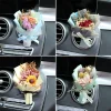 ⁦Car Air Outlet Perfume Decoration Immortal Dried Bouquet Small Fresh Air Conditioning Mouth Gypsophila paniculata Fragrance Clip⁩ - الصورة ⁦2⁩