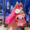 ⁦Disney Stitch Toys Keychain Anime Figure Stitch Pendant Keychain Sweet Pink Keychains Women Car Keyring Girl's Birthday Gifts⁩ - الصورة ⁦4⁩