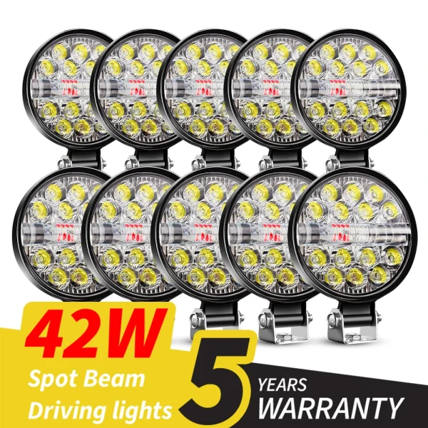 12V 24V LED Light Bar Mini LED Work Light Spotlight for Jeep Truck Car SUV ATV Barra LED Headlights 4X4 Off Road