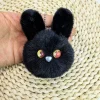 ⁦Cute Handmade Plush Rabbit Ear Keychain Cartoon Decorative Bag Car Keychain Jewelry Doll Doll Girl's Clothing Accessory Pendant⁩ - الصورة ⁦4⁩