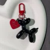 ⁦Gothic Keychain Balloon Dog Keychain for Women Bag Pendant Jewelry Trinket Girl's Car Ring Chain Fashion Pendant Y2K Accessories⁩ - الصورة ⁦4⁩