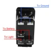 ⁦12V 24V Blue LED Car Light Toggle Switch Lamp Buttons Automobile Accessories For Boat Marine Truck Trailer RV Caravan Universal⁩ - الصورة ⁦5⁩