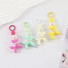 ⁦Balloon Puppy Keychains for Women Pendant Jewelry Trinket Colorful Cartoon Puppy Girl's Car Key Chain⁩ - الصورة ⁦2⁩