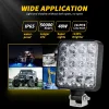 ⁦48W 16 Led 12V 24V LED Light Bar Work Light For Car Tractor Boat Truck 4X4 4WD SUV ATV Off Road Car SUV ATV Barra LED Headlights⁩ - الصورة ⁦6⁩