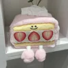 ⁦Strawberry Dessert Tissue Box Sweet Color Pink Durable Home Car Hotel Sofa Paper Tissue Holder Napkin Case Pouch Girl's Gift⁩ - الصورة ⁦2⁩