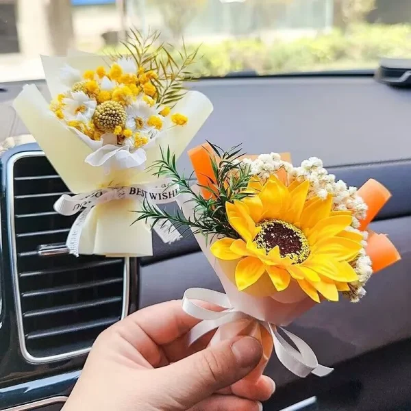 Car Mounted Perfume Dry Flower Bouquet Car Interior Accessories Accessories Car Air Conditioner Air Outlet Fragrance Decoration