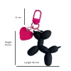 ⁦Cute Cartoon Y2K Style Balloon Dog Keychains Acrylic Couple Car Key Chains Girl's Book Bag Satchel Pendant Jewelry Accessories⁩ - الصورة ⁦2⁩