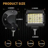 ⁦ANMINGPU 12V 24V LED Bar Spot Flood Combo 4 7 Inch LED Work Light Bar for Off Road Truck 4x4 Atv Boat Car Barra LED Headlights⁩ - الصورة ⁦5⁩