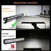 ⁦Led Work Light Bar 7" 13" 20" Inch Ultra Slim Barra Led Bar 12V Flood Single Row 4x4 Fog For Car Truck ATV Jeep Off Road Lamps⁩ - الصورة ⁦5⁩