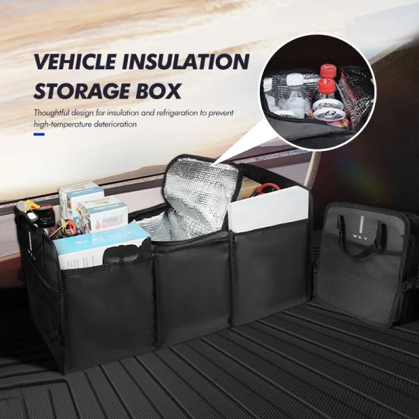 Big Capacity Collapsible Car Storage Box Automotive Universal For WEY Tank 300 VV6 VV5 VV7 GT Mocha Splash Guard Mudguards