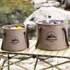 ⁦Multifunctional Portable Collapsible Bucket Car Large Capacity Travel Wash Bucket Outdoor Camping Picnic Water Storage Tank⁩ - الصورة ⁦2⁩