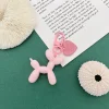 ⁦Cute Cartoon Y2K Style Balloon Dog Key Chains Acrylic Car Keychain Girl's Book Bag Satchel Pendant Jewelry Accessories keyrings⁩ - الصورة ⁦2⁩