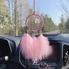 ⁦Dream Catcher Car Pendant Feather Creative Interior Rearview Mirror Decor Girl's Gift Wall Pendant Gift Cute Car Accessories⁩ - الصورة ⁦4⁩