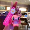 ⁦Disney Stitch Toys Keychain Anime Figure Stitch Pendant Keychain Sweet Pink Keychains Women Car Keyring Girl's Birthday Gifts⁩ - الصورة ⁦6⁩