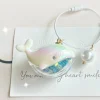 ⁦New Fashion Y2K Whale Keychains For Women Laser Whale Bag Pendant Jewelry Cute Glitter Girl's Car Key Ring Key Chain Accessories⁩ - الصورة ⁦2⁩