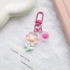 ⁦Fashion Sweet Cute Tulip Flowers Key Chain For Women Bag Backpack Pendant Jewelry Trinket Girl's Car Key Ring Keychain⁩ - الصورة ⁦5⁩