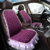 ⁦Winter Warm Plush Car Seat Cover Velvet Lace Seat Cushion Pad Auto Chair Car Seat Protector For Lady Girl Women⁩ - الصورة ⁦3⁩