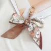 ⁦Scarf Handcrafted Bow Keychain Korean Girl's Bag Pendant Original Designer Car Key Creative Key Ring Accessories Womens Jewelry⁩ - الصورة ⁦2⁩