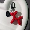 ⁦Gothic Keychain Balloon Dog Keychain for Women Bag Pendant Jewelry Trinket Girl's Car Ring Chain Fashion Pendant Y2K Accessories⁩ - الصورة ⁦5⁩