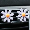 ⁦Cute Flower Air Outlet Decoration Air Perfume Vent Clip Interior Plastic Mini Flower Aromatherapy Cute Creative Car Accessories⁩ - الصورة ⁦6⁩