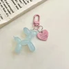 ⁦Fashion Keychain Punk Jelly Balloon Dog Keychains for Women Bag Pendant Jewelry Trinket Girl's Car Key Ring Key Chain⁩ - الصورة ⁦5⁩