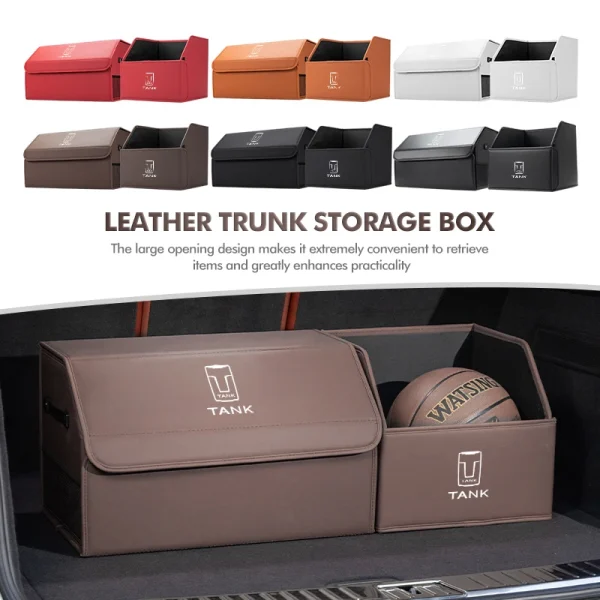 Big Capacity Car Storage Box Trunk Organizer Durable Collapsible For TANK Great Wall 300 2022 2023